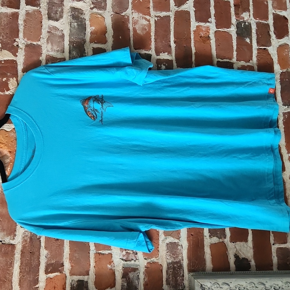 Fishboy? American Outdoorsman Teal T-shirt